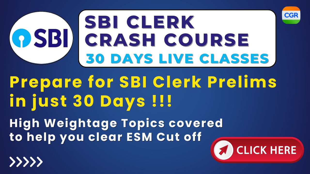 SBI Clerk Crash Course